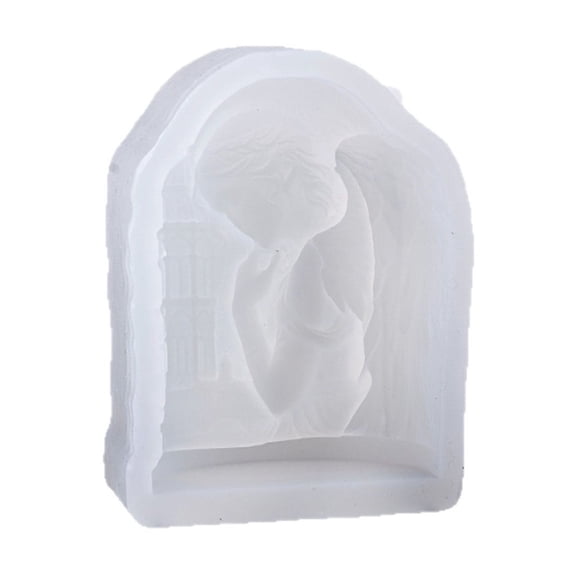 Ngheia Castle Scented Candle DIY Silicone Mold, Aromatherapy Candle Diffuser Stone Ornament Mould for Crafts