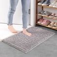 thumbnail image 1 of Ngheia Chenille Floor Mat Silver Gray, Absorbent Microfiber Dog Door Mat for Muddy Non Slip Washable Pet Rug Entryway Carpet Machine Washable Indoor Outdoor Mat, 1 of 8