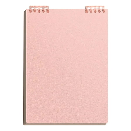 Ngheia Claerance! Pink Pull-Up Notebook, A5 Size with 60 Sheets for Schol and Journaling
