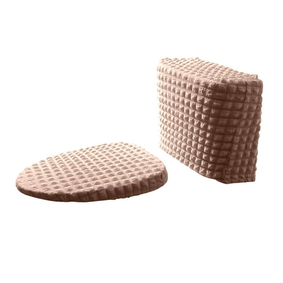 Ngheia Claerance! Pink Two-Piece Toilet Seat Cover, Soft Elastic Fabric for Comfort and Warmth