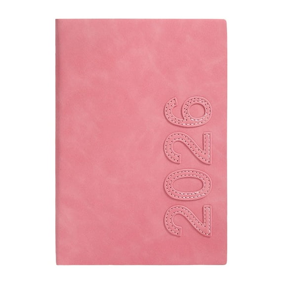 Ngheia Creative Notebook C Pink, Exquisite Imitation Leather Notebook A5 Wirebound Notebook Thick Journalideal for Notetaking and Writing 360Pages/180Sheets Portable for Schol Season