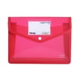 thumbnail image 1 of Ngheia Folder Red, Plastic File Folders Envelope Expanding File Wallet Organizer Documents Folder with Snap Closure and Pocket Fc Size Transparent File Pouch for Schol (Assorted Color Vertical), 1 of 8