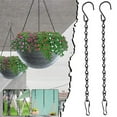 thumbnail image 1 of Ngheia Hanging Basket Hooks 2Pcs 9.5 Inch, Heavy Duty Weatherproof Metal Hook for Bird Feeders, Planters, Baskets & Wind Chimes, Sturdy Outdoor Decorative Hanger, 1 of 6