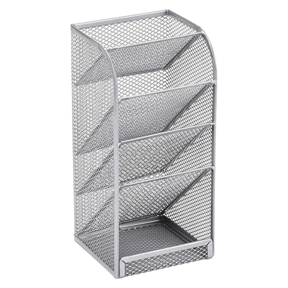 Ngheia Metal Mesh pan Holder – Desk Organizer, 5 Layer Stationery Holder, Small Desktop pan Storage for schol, Home, Art, B, Back to Fall Semester