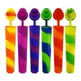 thumbnail image 1 of Ngheia One-Piece Silicone Popsicle Molds (6-Pack), Silicone Ice Ice with Lids 6 Pcs Silicone for Kids Reusable Tubes, 1 of 9