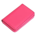 thumbnail image 1 of Ngheia Pu Business Card Holder Rose Red, Credit Card Wallet Holder Pu Leather Pocket Wallet Portable Business Card Case Metal Leather Bagbusiness Card Box Business Fashion Business Card Holde, 1 of 9