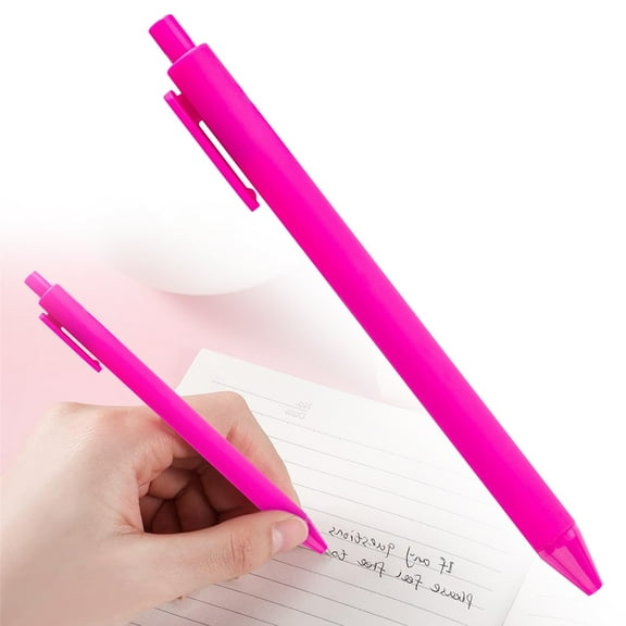 Ngheia Push Ballpoint Pen Rose Red, Ballpoint Pens Retractable Comfortable Writing Pens Cute in Medium Point .0 Mm for Teacher Student Bridal Shower 5Ml, 1 Push Ballpoint Pen * 10