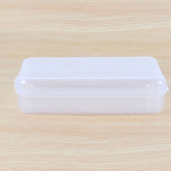Ngheia Small Plastic Storage Box, Clear Lid Container for Beads, Jewelry, and Small Parts, Durable Organizer for Home Office Supplies, 2 Pack