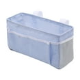 thumbnail image 1 of Ngheia Storage Bag Sky Blue, Bedside Caddy Bedside Storage Organizer Table Cabinet Hanging Storage Organizer Canvas Bedside Pocket Under Mattress Holder Bag for Book, 1*Storage Bag, 1 of 5