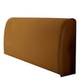 thumbnail image 1 of Ngheia Stretch Bed Headboard Cover (1.5M) - Dustproof, Slipcover for Twin, Full, Queen Size, Solid Color, Brown, 1 of 4