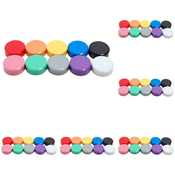 Ngheia Strong Whiteboard Magnets – 7mm Thick for Notice Boards, Schol & Office (Round)