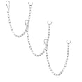 thumbnail image 1 of Ngheia Toilet Chain Replacement Kit 3PC, Toilet Handle Chain Stainless Steel Toilet Flapper Lift Chain Replacement Fits Most Flappers 9.69"X1.38'', 1 of 7