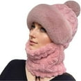 thumbnail image 1 of Ngheia Winter Cycling Warm Face Mask (Pink), Beanie Hat with Scarf and Windproof Beanie Hat for Women Warm Winter Knitted Hats for Outdoor, 1 of 9