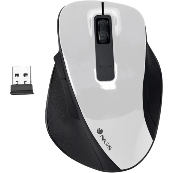 Ngs Bow Optical Wireless Mouse With 5 Buttons White Model Bowwhite