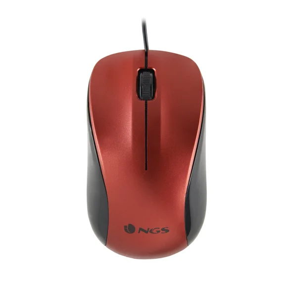 Ngs Wired Optical Mouse 1200 Dpi - Crew Red