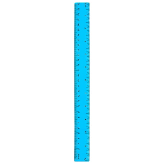 Ngxiha 12-Inch Plastic Ruler, Precise Transparent Measuring Tool with Inch and Centimeter Graduations for schol office, 1 Pack