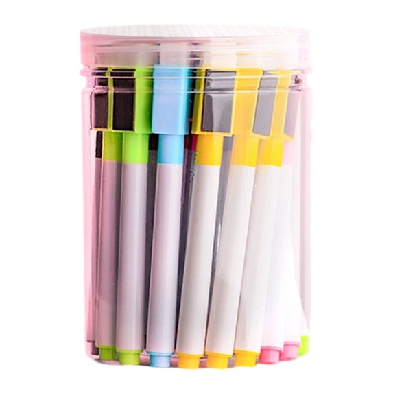 Ngxiha 24-Pack Colorful Dry Erase Markers with Eraser Caps, Fine Point, Low Odor, 25ML Ink