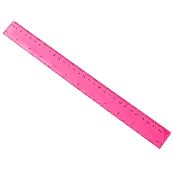 Ngxiha 30cm/12inch Plastic Ruler with CM/INCH Dual Scale, Straight Ruler for Schol, Drawing, Office & Engineering