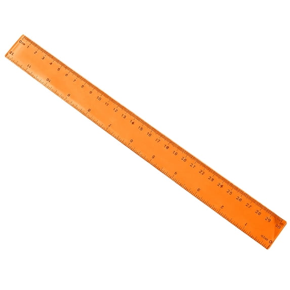 Ngxiha 30cm/12inch Plastic Ruler with CM/INCH Dual Scale, Straight Ruler for Schol, Drawing, Office & Engineering