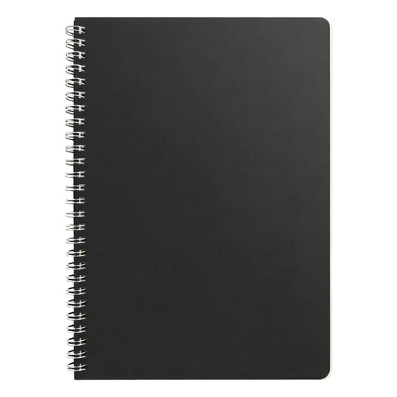 Ngxiha A5/B5 Spiral Bound Notebook, Thickened Kraft Paper Cover Journal, Smooth Writing Notebook for Schol and Daily Note Taking