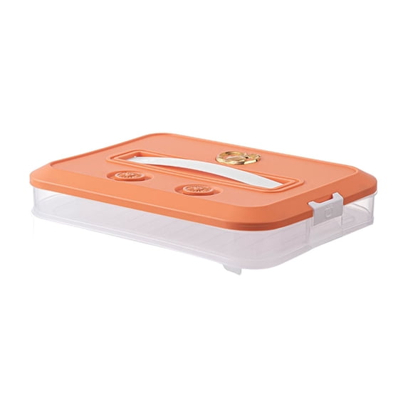 Ngxiha Cookie Storage Containers Airtight, Food Storage Containers with Lids, Plastic Cookie Storage Containers Airtight, Stackable Food Containers Dumpling Storage Box