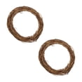thumbnail image 1 of Ngxiha Grapevine Wreath, Mini Wreaths for Crafts, 2Pcs Grapevine Wreaths Vine Branch Wreath Christmas Rattan Wreath Garland Decoration for Christmas Holiday Craft or Wedding Supplies, 1 of 2