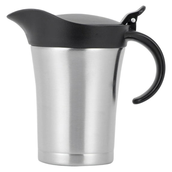 Gravy Boat Double Wall Insulated Thermal Stainless Steel with Lid Ngxiha 1-Count