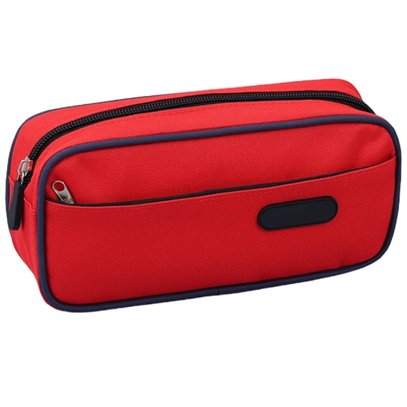 Ngxiha Large Capacity Pencil Case, 2 Layer Pen Bag with Zipper, Portable Stationery Organizer