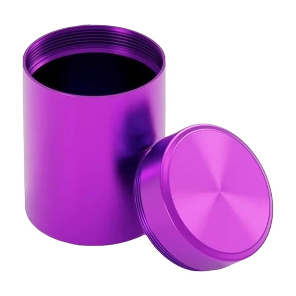 Ngxiha Metal Alumin um Food Storage Tank, Portable Small Storage Jar with Lid, Waterproof Min i Metal Jar, Multi Purpose Contain er, Spice Contain er