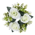 thumbnail image 1 of Ngxiha Valentines Day Artificial Rose Candle Rings Wreaths, Spring Summer Greenery Boxwood Wreath for Candles Fake Floral Candleholders Decor for Home Festival Party Wedding Tabletop Centerpieces, 1 of 9
