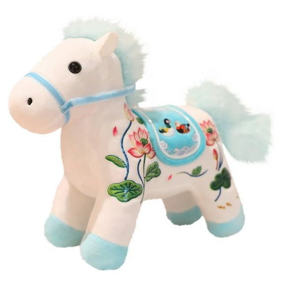 Ngxiha Year of The Horse 2026 Decorations, 2026 Year of The Horse Decorative Pendants, Chinese New Year and Birthday Plush Toy Gifts Are Great for Nurseries, Bedrooms, Cars, and Desktop Decorations.