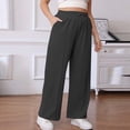 thumbnail image 1 of Nhthy Baggy Sweatpants for Women High Waisted Drawstring Wide Leg Plus Size Sweat Pants Hiking Running Fleece Lined Winter Gray XXL, 1 of 6
