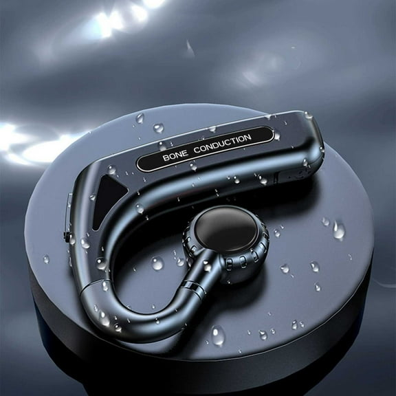 Nhthy Bluetooth Earphones with Active Noise Cancelling Technology, offering Superior Call Quality and Premium Sound Quality, designed for Pressure-Free Comfort Black