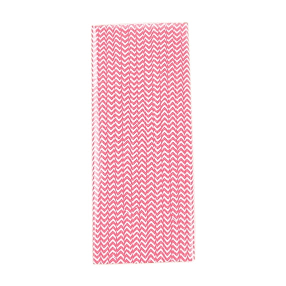 Nhthy Colored Wave Paper Straws for Eco-Friendly Party, Naturally Decomposable Drinking Straws, Eye-Catching Party Straws with Bright Colors, Safe and Sturdy Wave Design Paper Straws Hot Pink