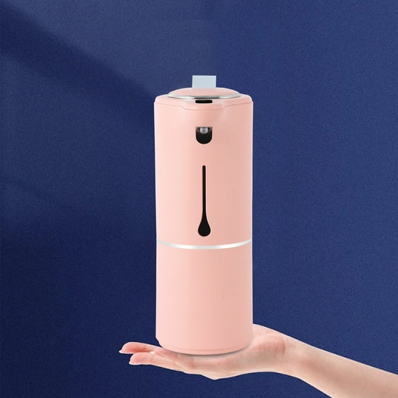 Nhthy Touchless Foaming Soap Dispenser, USB Rechargeable, Automatic Infrared Sensor Soap Dispenser for Home, ABS Plastic Hands-Free Soap Dispenser, IPX5 Grade. Pink
