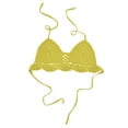 thumbnail image 1 of Nhthy Women Crochet Bikini Halter Bralette Backless Camisole Knit Bra Tops Summer Beachwear Yellow M, 1 of 6