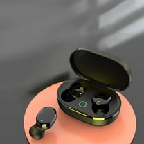 NhthyT Bluetooth 5.2 Touch-Control ANC In-Ear TWS Earbuds - Hi-Fi Noise Reduction Headphones for Long Talk Time with Charging Case, Ideal for Calling, Music, and Gaming black
