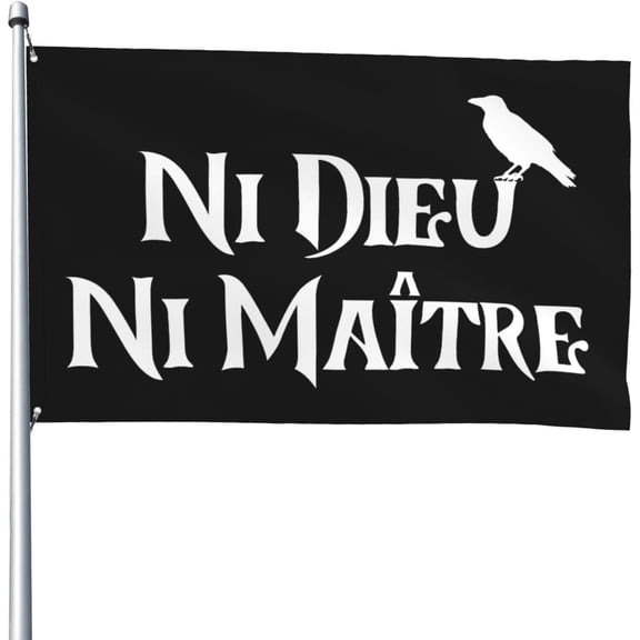 Ni Dieu Ni Matre Flag Anti 4x6 Outdoor Garden Yard Flag Single-Sided