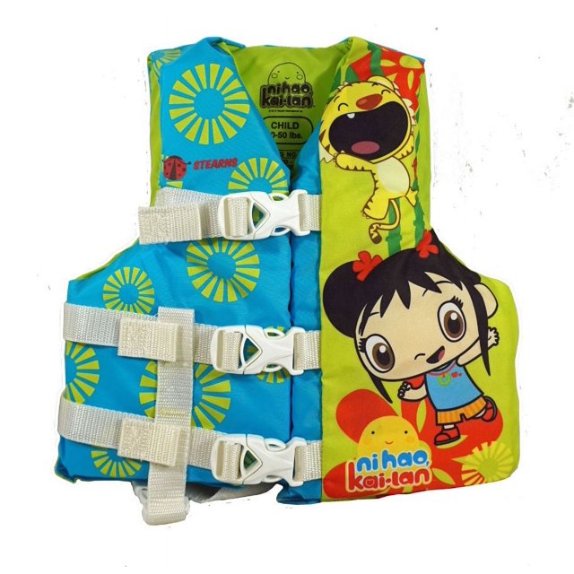 Ni Hao KaiLan Kids Life Jacket Ski Vest Preserver from Stearns (for children 30 45 lbs