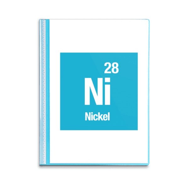 Ni Nickel Checal Element Science Book Sheet Protectors Portfolio Binder Folder