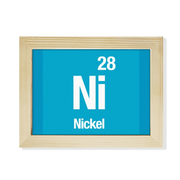Ni Nickel Checal Element Science Desktop Photo Frame Picture Art Decoration Painting 6x8 inch