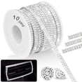thumbnail image 1 of NiArt 10-Yard Self Adhesive Crystal Rhinestone Ribbon, Durable Sparkling Glass Diamond Decoration Ribbon for Car Interior, Tech Gadget &More, Easy to Apply Strong Adhesion for Long-Lasting Brilliance, 1 of 8