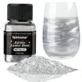 thumbnail image 1 of NiHome Edible Food-Grade Glitter Powder Glimmer Luster Dust Metallic Fancy Food Decorating Sprinkle Glimmery Dust for Drink Wine Beverage Cake Bakery Vegan Allergen-Free (Metallic, 0.35oz/10g), 1 of 6