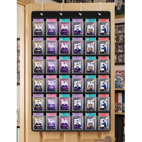 NiHome 36 Slot Card Display Case - Graded Sports Card Frame, 35PT PSA Display with PVC Protection for Baseball Football Trading Cards Wall Display, Card Collector Gifts