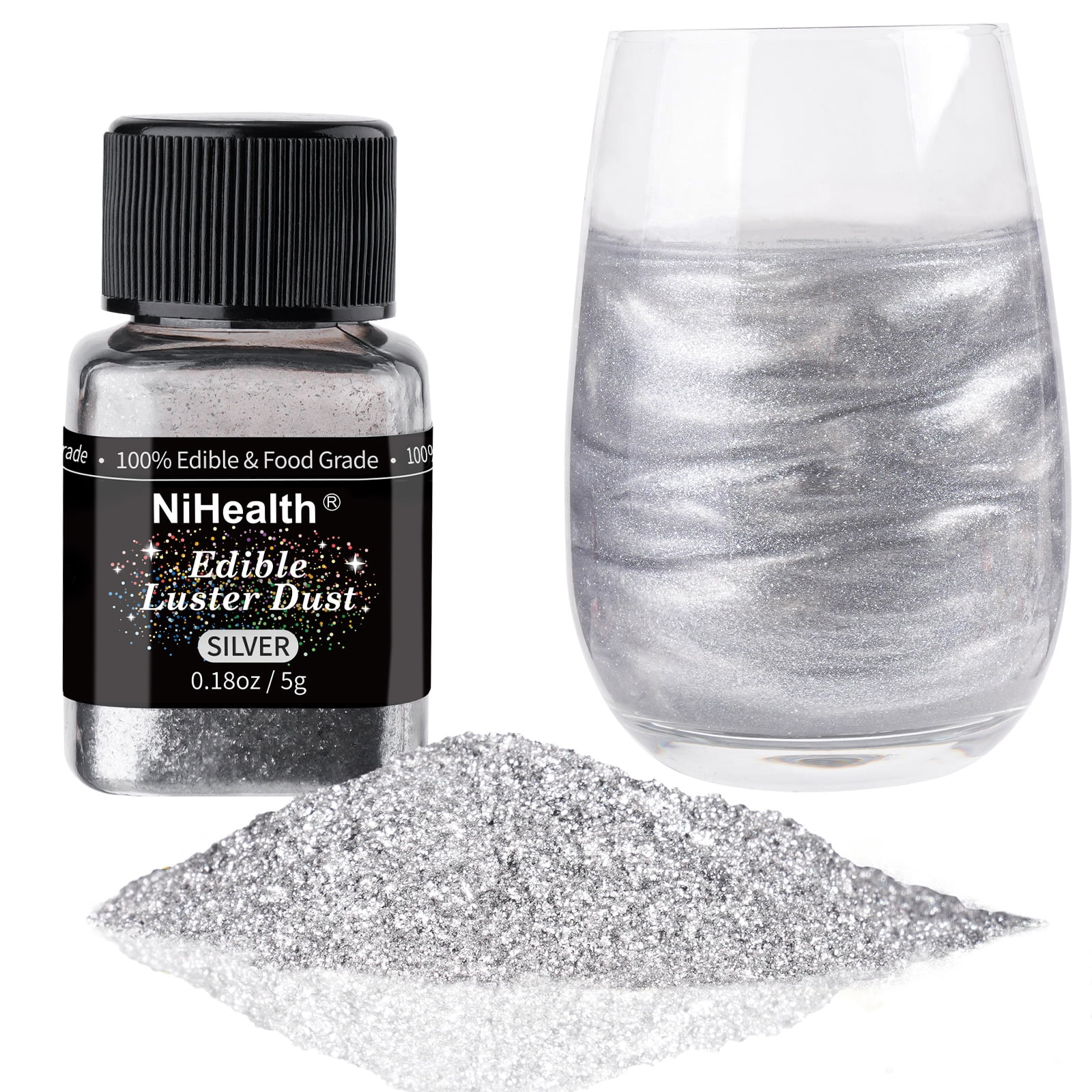 Black Edible Glitter | Tinker Dust® 5 Grams
