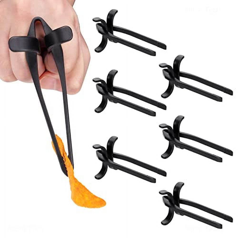 NiHome Finger Chopsticks for Chips 6PCS Gamers No Dirty Hands ABS Snack