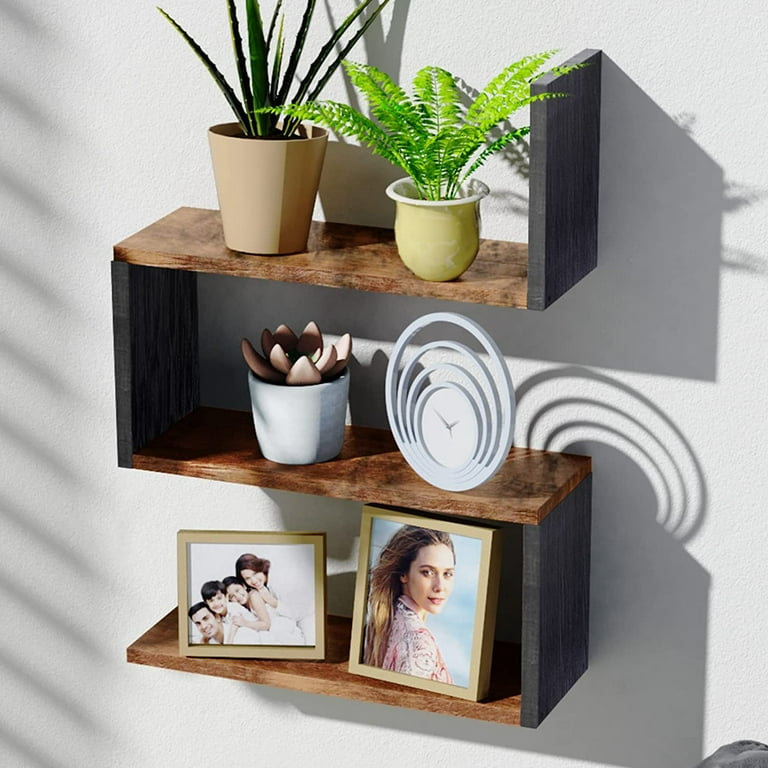 Rustic Corner Shelves