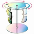 thumbnail image 1 of NiHome Iridescent Acrylic Rotating Sunglasses Holder Stand, Rotating Glasses Holder for Home/Retail Display, Rotatable Acrylic Eyeglasses Sunglasses Holder Organizer for Desk Table, 12 Pairs Capacity, 1 of 7