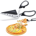 thumbnail image 1 of NiHome Pizza Scissors Cutter with Built-In Serving Spatula, 2-In-1 Multi-Use Detachable Sharp Stainless-Steel Blades Pizza Slicer Easy Cutting One-Handed Operation Ergonomic Soft Grip Kitchen Gadget, 1 of 8