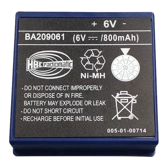 NiMH BA209061 Rechargeable Battery for HBC BA209061 6V 800mAh Remote Control